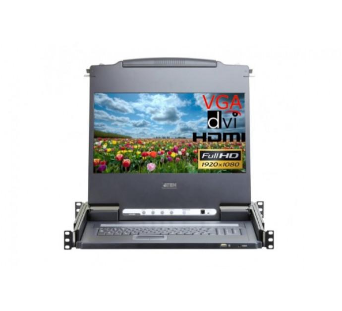 Aten CL6700MW - Console LCD KVM HDMI-DVI-VGA 17,3'' Full HD 1080p - USB - Rackable 1U_0