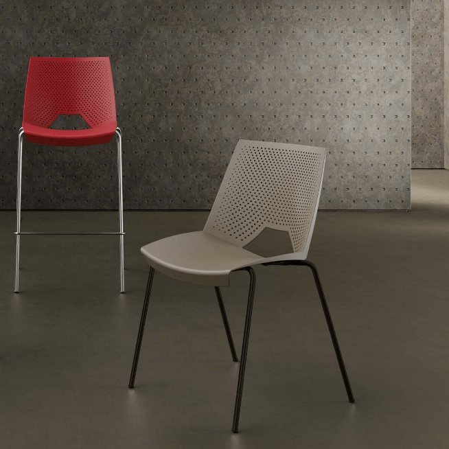 Chaises et tabourets de collectivité - C07 - Columbia - Confort, robustesse, normes européennes et design empilable_0