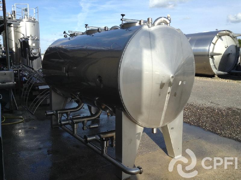 Cuve NEP/CIP monobloc Seriaco - 3 compartiments - 3900 L - 4 pieds réglables - Serpentins vapeur 8 bar_0