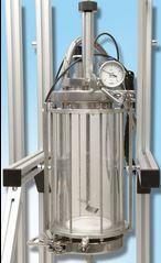 Filtre sécheur en verre de 2 litres - double enveloppe avec couteau racleur et agitateur mobile_0