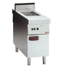 Friteuse électrique - 1 cuve de 15 litres sur armoire traversant central - Gamme DELTA 1100 - e11/f15-a4(230/3)_0