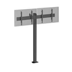 KIMEX Support TV sur pied - 2 écrans 43'' - 49'' Hauteur 175cm à visser noir - noir 3700685425927_0