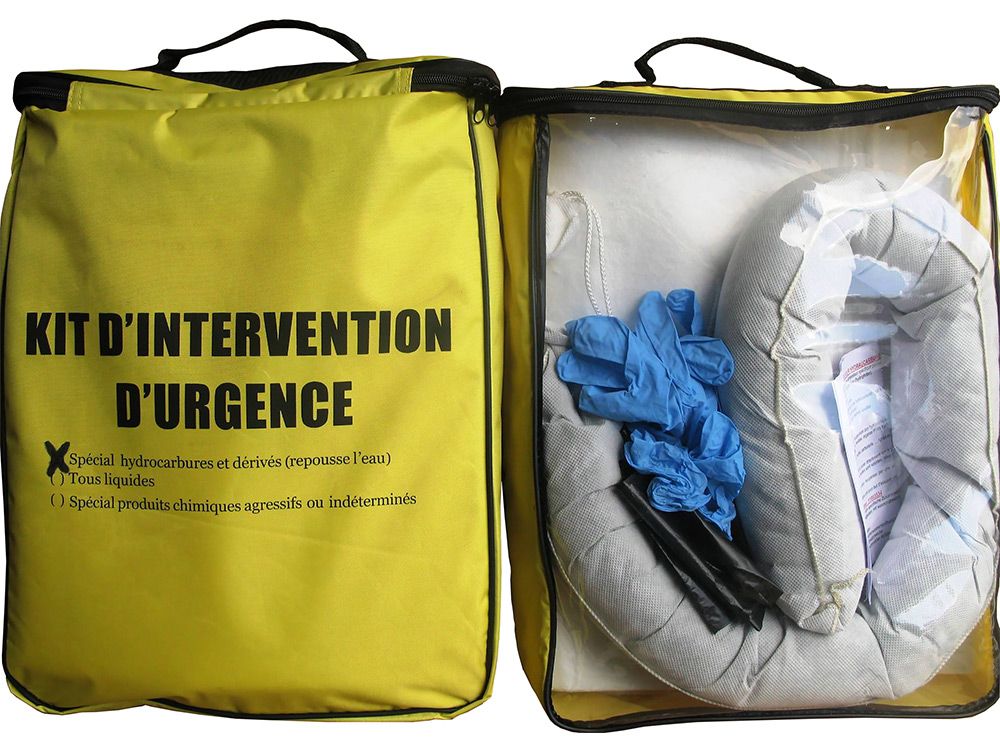 Kit absorbant d'intervention hydrocarbures - 24 litres_0