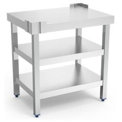 MOBINOX-Table centrale avec 2 étagères 720x520x762 mm. Spéciale pour machine à trancher. Table de 705x505x740 mm. - inox 8434029621571_0