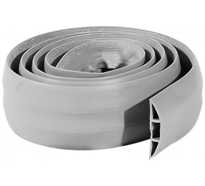Passage de plancher souple 1,80 m x 76 mm - PVC gris - 753650_0