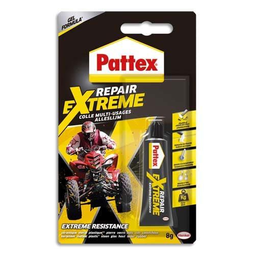 Pattex colle multi-usages 100% Repair Extrême - translucide - formule gel-pâte époxy - tube 8g_0
