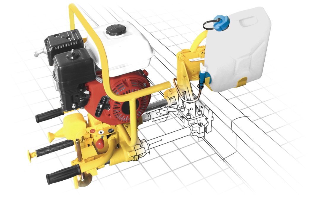 Perceuse de rails économique - Drill Hornet PR8 - avance automatique à 3 vitesses et moteur essence_0