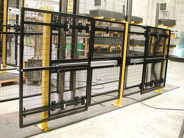 Porte automatique protection machines et ilot robotise_0