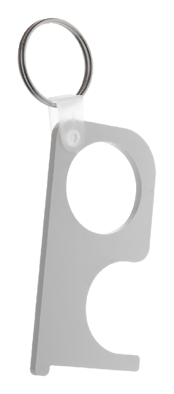 Porte-clés hygiénique - pratique en acrylique - avec bague en métal_0