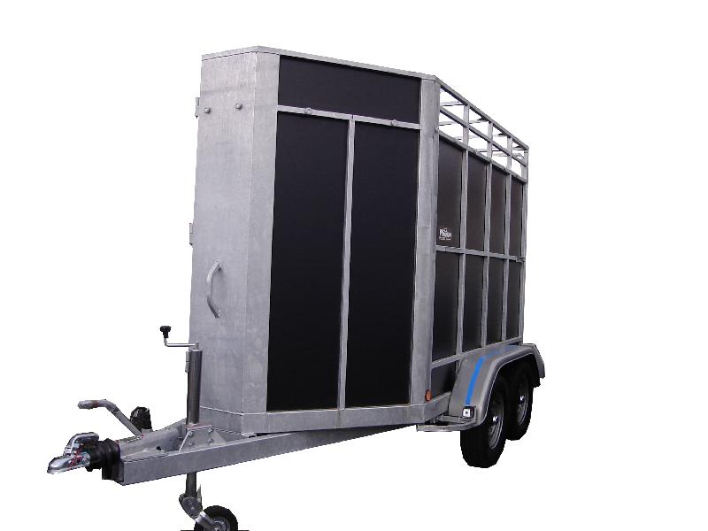 Remorque pour transport d'animaux - 2 places, 3,00 x 1,50 x 1,85 m, 2000KG - MAGNUM VAN BOVIN 200VB3_0