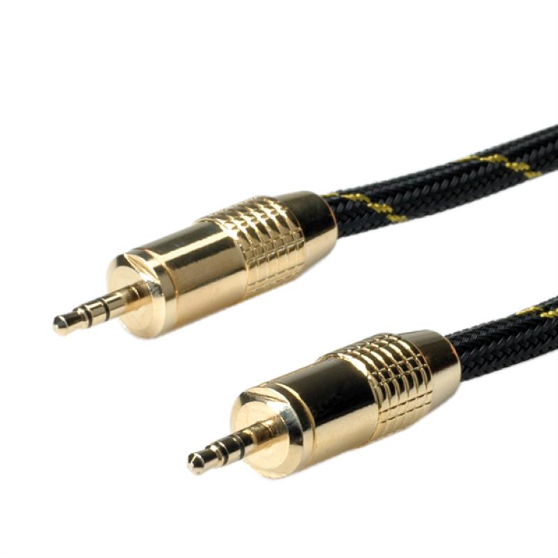 ROLINE GOLD Câble de raccordement 3,5mm audio M / M, 10 m_0