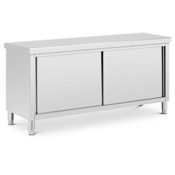 Royal Catering - Royal Catering Meuble bas en inox avec double ouverture ECO 180 x 60 cm 500 kg - Caisson de cuisine Meuble cuisine bas avec plan - in_0