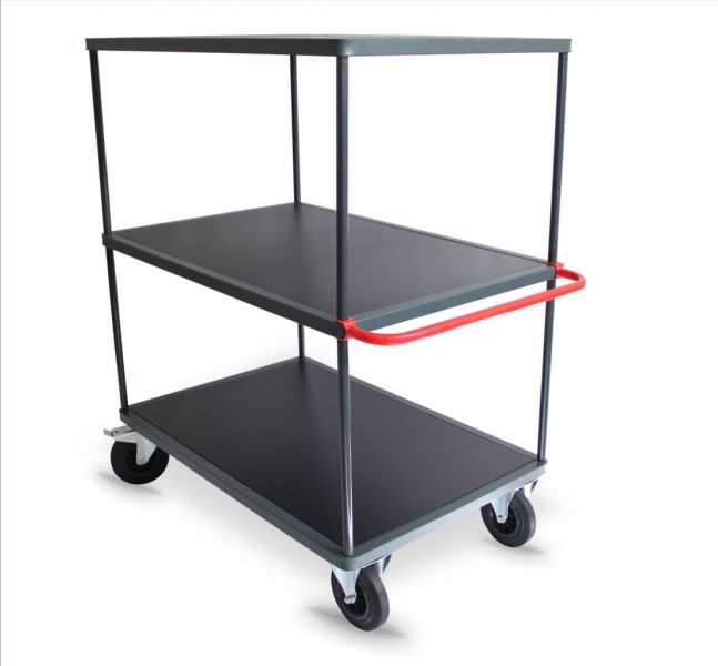 Servante modulable 3 plateaux hauts - 1200 x 800 mm - charge 500 kg - robuste et ergonomique_0