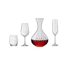 Service de verres 19 pièces Waterfall -  Transparent Rond Cristallin Table Passion - transparent 3106230000685_0