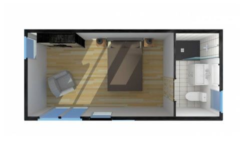 Studio de jardin en chambre d'amis - 2 couchages - Confort et intimité avec salle de bain et toilettes privatives_1