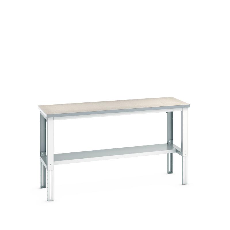 41003219.16V - Établi Cubio Lino réglable en hauteur avec demi tablette - 2000x750x740-1140mm_0