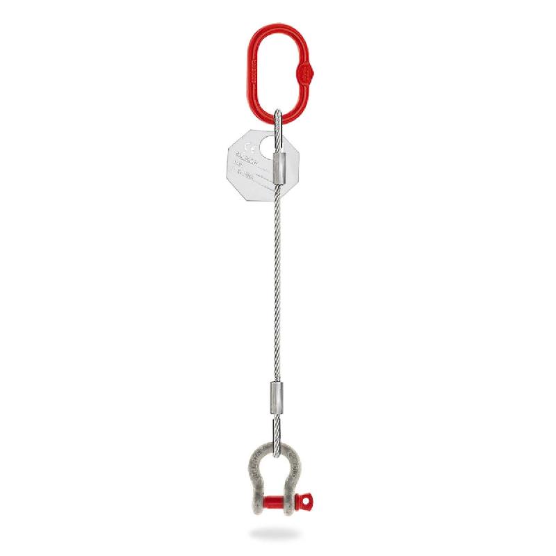 Élingue câble 1 brin - diamètre 12 mm avec manille ECGM11201_0