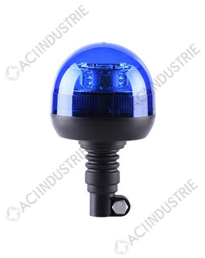 Aci3018r65 - Gyrophare Flash LED bleu homologué R65 - Fixation magnétique, hampe DIN ou 3 points ISO_0