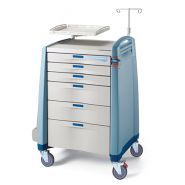 Avalo bleu - chariot médical - capsa healthcare - cadre en acier_0