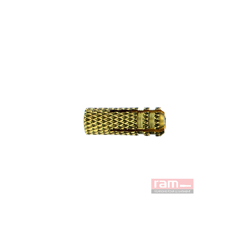 BOÎTE PLASTIQUE 50 CHEVILLES LAITON DIAMÈTRE 6 MM POUR TIGE FILETÉE 66006