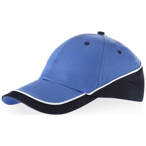 Casquette 6 panneaux Draw 11100302 - œillets contrastés - fermeture velcro - coton 275-280 g/m²_0