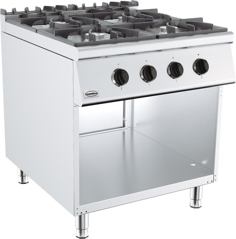 Cuisinière à gaz 4 brûleurs - 800x900x900 mm - 7178.3005_0