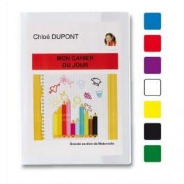 ELBA PROTÈGE-CAHIER 24X32CM PERSONNALISABLE PVC 24/100° - BLEU