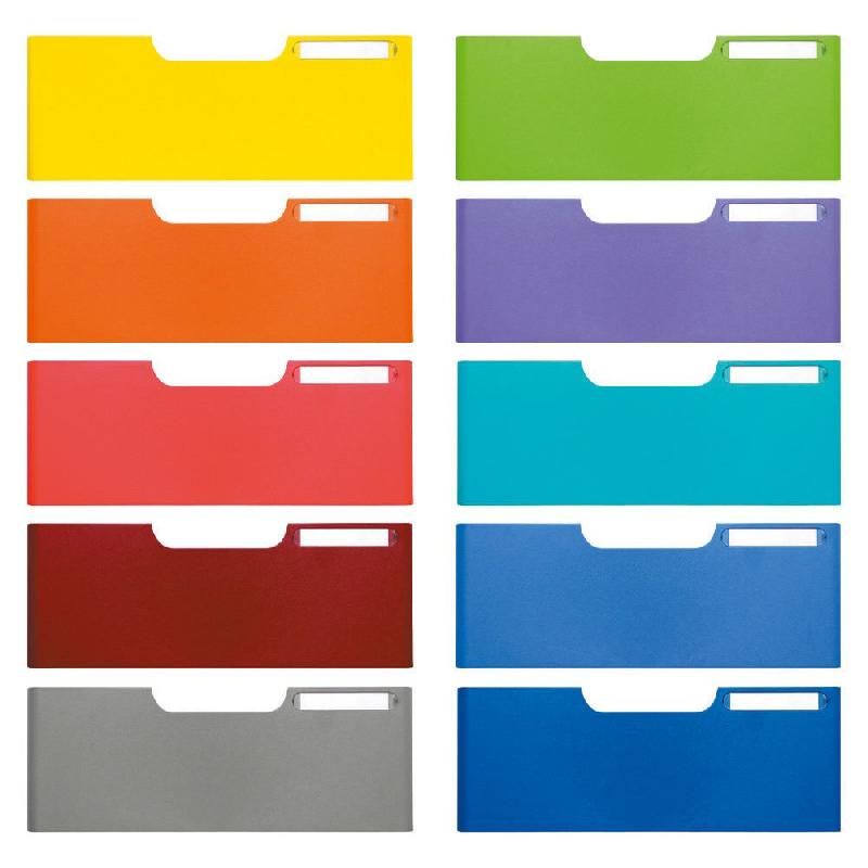 EXACOMPTA FRONTONS COLORÉS EXACOMPTA POUR TIROIRS MODULODOC - JUMBO - SET DE 10