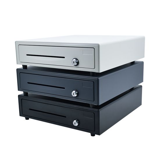 Tiroir caisse Gilong G4142 - pour terminaux POS - dimensions 410x420x100 mm - 3 positions de verrouillage_0