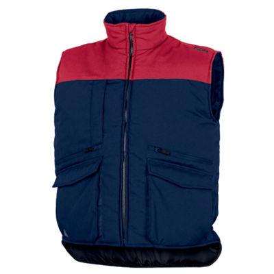 Gilets multipoches marine et rouge. Delta Plus, taille S_0