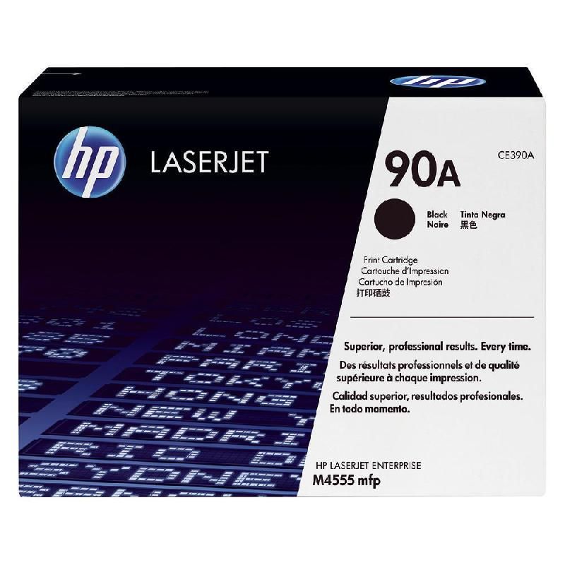 HEWLETT PACKARD TONER ORIGINAL 90A (CE390A) - COULEUR: NOIR