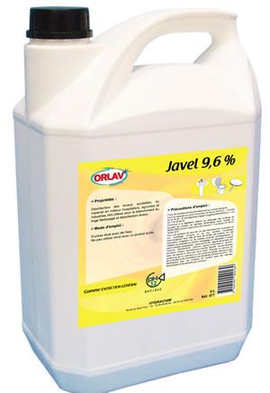 JAVEL  EN BIDON DE 5 LITRES À 9.6%