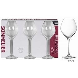 Lot de 6 Verres à Pied 47cl Sommelier Verre x3 Maitre Chef - VERRSO024_6_0