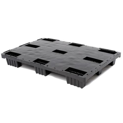 Palette plastique légère recyclée et emboîtable plein 9 Plots - 1200x800x150 mm - Réf : PAL133PL1208007_0