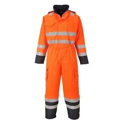 Portwest - Combinaison de pluie résistante au feu BIZFLAME RAIN Orange / Bleu Marine Taille L - L 5036108253227_0