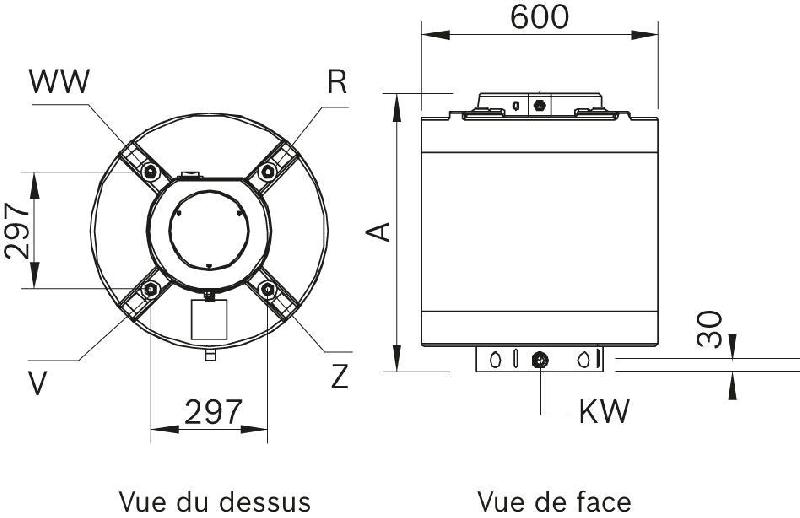 Préparateur ecs vertical avec possibilité d'appoint électrique wst...Lxe modèle wst 200 lxe 200l classe énergétique d réf. 7716800810_0