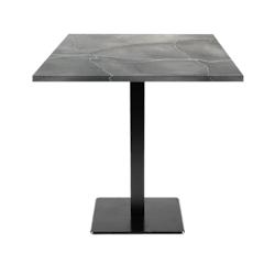 Restootab - Table 70x70cm - modèle Milan lune bleue - gris fonte 3760371511532_0
