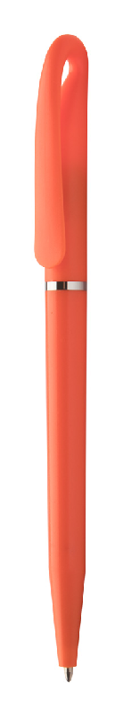 Stylo à bille en plastique - encre bleue - couleur orange - poids 6g_0
