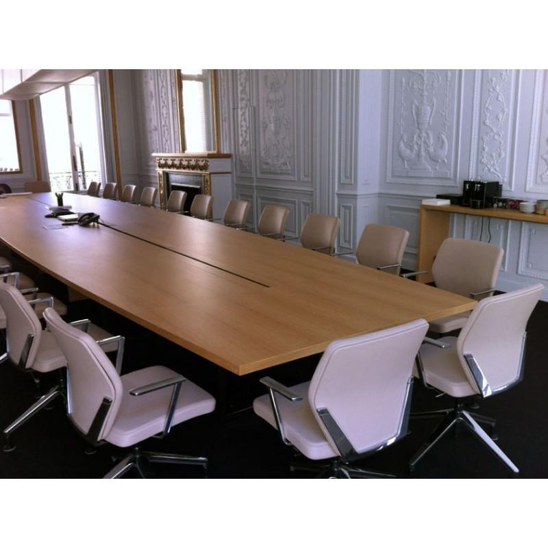 Table de conférence tonneau - art bureau - fabrication spéciale et personnalisée_0