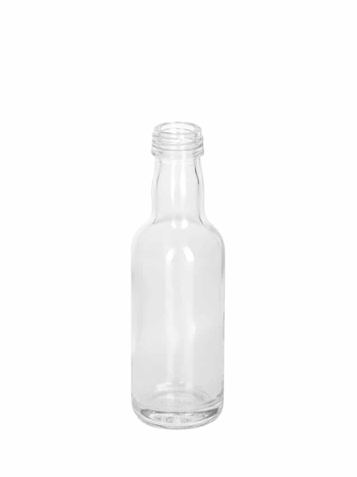 Vodka - bouteilles en verre 50ml - diamètre 35.8 mm - type de bague ROPP20 - couleur white flint_0