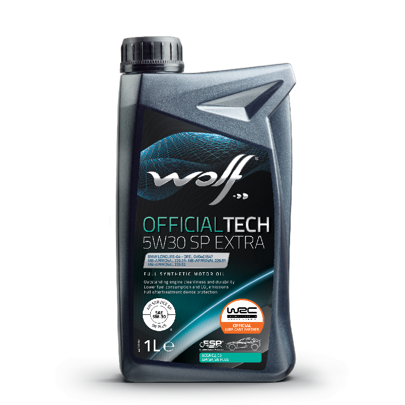 WOLF - Bidon 1 litre d'huile moteur 5W30 - Officialtech 5W30 SP Extra - Multigrade SAE C2/C3/SP - 1049358_0