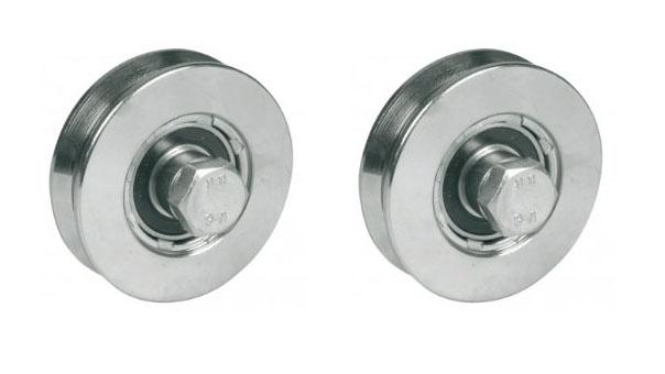 200mm V Groove wheel 2 ball bearing - Set of 2_0