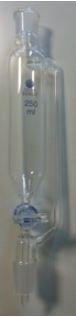 Ampoule cylindrique isobare CLE verre - 25 ml - voie 1,5 - EC 19/26 F&M - cyl Ø 26_0