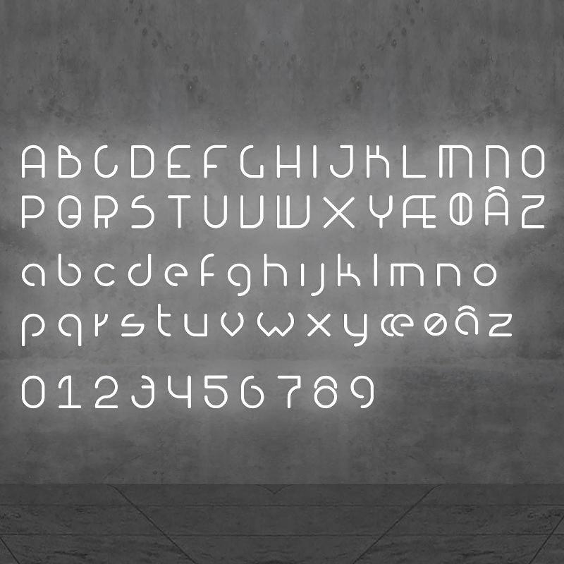 ARTEMIDE ALPHABET OF LIGHT APPLIQUE CHIFFRE 4