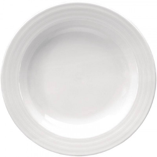 ASSIETTES À SOUPE EN PORCELAINE BLANCHE Ø 230 MM INTENZZO - LOT DE 4