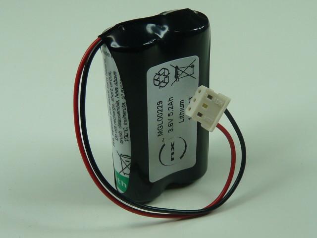 BATTERIE LITHIUM 2X AA 1S2P ST1 3.6V 5200MAH MOLEX_0