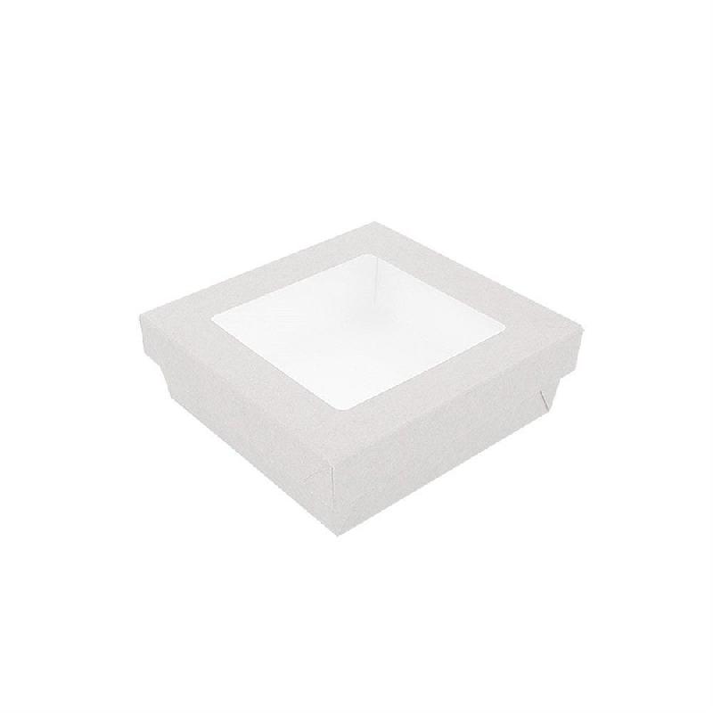 Boite snacking à fenêtre usage froid The Pack nano micro blanc 750ml - par 250_0