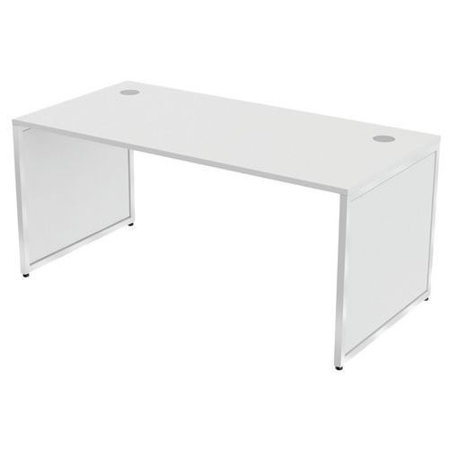 BUREAU KAD PIEDS PANNEAUX 160 X 80 CM BLANC BLANC - MBA
