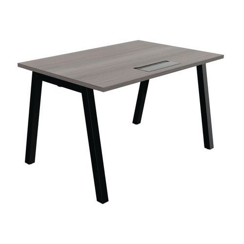 BUREAU PARTAGE 120 X 80 CM AVEC TOP ACCESS CÈDRE / NOIR - BURONOMIC