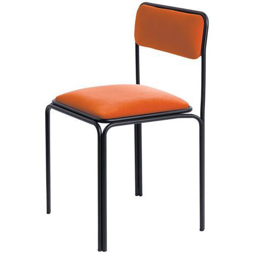 CHAISES BISTROT ASSISE VELOURS ROUILLE - MEET BY PAPERFLOW